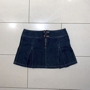 HYSTERIC GLAMOUR ARCHIVE pleated denim skirt